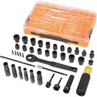 KNECT Complete Impact Pass Through & Flip Socket Set, 39 Pcs, Impact Auto-Cam