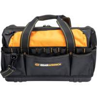 Sac &agrave; outils de 20" pour les professionnels, Nylon, 33 pochettes, Noir/Orange Auto-Cam