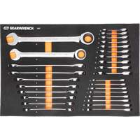 MEGAMOD Metric Mechanics Tool Set in Modular Foam Trays with Rolling Cabinet, 358 Pieces Auto-Cam