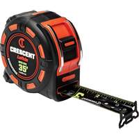 Shockforce NITE EYE Tape Measure, 1-1/4" x 35', SAE Graduations Auto-Cam