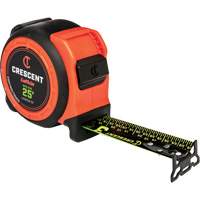  Ruban &agrave; mesurer CONTROLTOUCH NITE EYE, 1-3/16" x 25', Marques de goujon SAE Auto-Cam