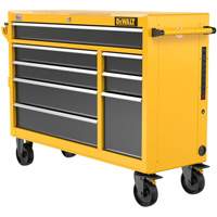 Heavy-Duty Mobile Workstation, 8 Drawers, 52" W x Yellow Auto-Cam
