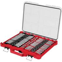 Metric/SAE Ratchet & Socket Set with PACKOUT Low-Profile Organizer, 98 Pcs, 3/8" Drive Size Auto-Cam