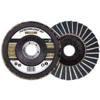 POWERBLEND NF Flap Disc, 4-1/2" x 7/8", Type 29, Z60 Grit, Zirconia Alumina Auto-Cam
