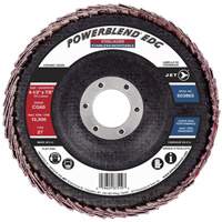 POWERBLEND EDG Flap Disc, 4-1/2" x 7/8", Type 27, CG60 Grit, Ceramic Auto-Cam