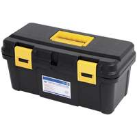 JPTB-16 Plastic Hand Tool Box, 16" W x 8" D x 7-1/2" H, Black Auto-Cam