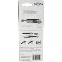 Couteau professionnel de 18 mm, Acier inoxydable, Robuste, Prise en Caoutchouc Auto-Cam