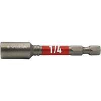 Impactech&reg; Nut Driver, 1/4" Tip, 1/4" Drive, 2-9/16" L, Magnetic Auto-Cam