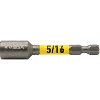 Impactech&reg; Nut Driver, 5/16" Tip, 1/4" Drive, 2-9/16" L, Magnetic Auto-Cam