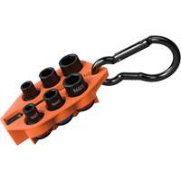 Grab-And-Go Impact Socket Set, SAE, 7 Pcs, Impact, 3/8" Drive Size Auto-Cam