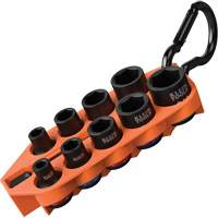 Grab-And-Go Impact Socket Set, SAE, 10 Pcs, Impact, 3/8" Drive Size Auto-Cam