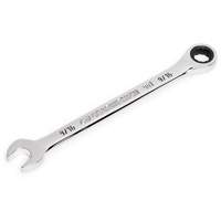 90-Tooth 12 Point Ratcheting Combination Wrench, 12 Point, 9/16", Chrome Finish Auto-Cam