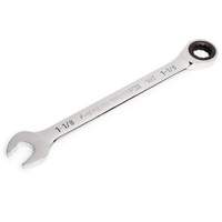 90-Tooth Ratcheting Combination Wrench, 12 Point, 1-1/8", Chrome Finish Auto-Cam