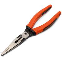 Z2 Long Nose Plier with Dual Material Grip Rawhide Handle, 8" L Auto-Cam
