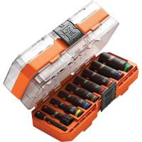 KNECT Drive Socket Set, 9 Pcs, Impact, 3/8" Drive Size, Deep Auto-Cam