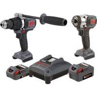 Hammer Drill & Impact Driver Combo Tool Kit, Lithium-Ion, 20 V Auto-Cam