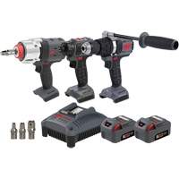 Screwdriver, Hammer Drill & Impact Driver Combo Tool Kit, Lithium-Ion, 20 V Auto-Cam