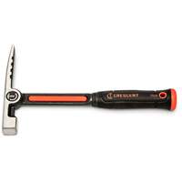 Brick Hammer, 15 oz., Solid Steel Handle, 7" L Auto-Cam