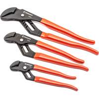 Straight Jaw Dipped Handle Tongue & Groove Plier Set, 3 Pieces Auto-Cam