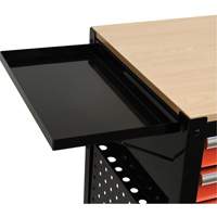 Chariot utilitaire, 4 tiroirs, Noir/Orange Auto-Cam