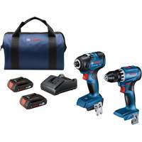 2-Tool Combo Kit, Lithium-Ion, 18 V Auto-Cam