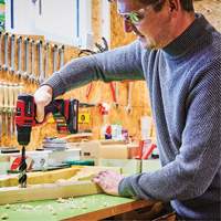 Cordless Drill/Driver Kit, Lithium-Ion, 18 V, 3/8" Chuck, 354 in-lbs Torque Auto-Cam