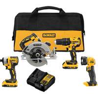 MAX* Cordless Brushless 4-Tool Combo Kit (2.0Ah), 20 V Auto-Cam