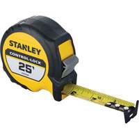 CONTROL-LOCK Tape Measure, 25 mm x 25', Imperial Graduations Auto-Cam