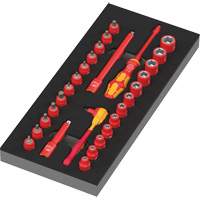 Insert en mousse pour jeu avec cliquet 8007 A VDE Zyklop VDE 1, 1000 V, 30 M Auto-Cam