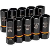 Jeu de douilles d'extraction Bolt Biter, 10 Mcx, Chocs, Prise de 1/2", Profond Auto-Cam