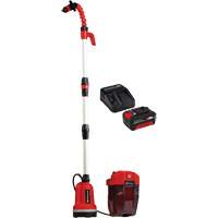 Cordless Clean Water Rain Barrel Pump with 4Ah Battery & Charger Starter Kit, 18 V, 792.5 GPH Auto-Cam