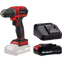 Cordless Drill/Driver with 2.5Ah PXC Battery & Charger Starter Kit, Lithium-Ion, 18 V, 3/8" Chuck, 354 in-lbs Torque Auto-Cam