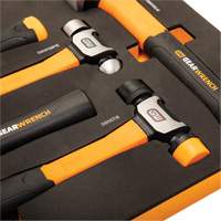 Mixed Hammer Set in Foam Storage Tray, 5 Pieces Auto-Cam