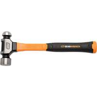 Ball Pein Hammer, 32 oz. Head Weight, Plain/Polished Face, Fibreglass Handle Auto-Cam
