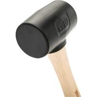 Rubber Mallet, 16 oz., Wood Handle, 13" L Auto-Cam