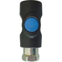 TOPQUIK S1 Industrial Quick Coupler, Polyester Composite/Stainless Steel, 1/4", Female NPT, 174 PSI Auto-Cam
