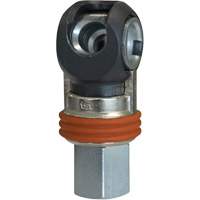 TOPQUIK SC Industrial Swing Quick Coupler, Nickel-Plated Steel, 3/8", Female NPT, 360 PSI Auto-Cam
