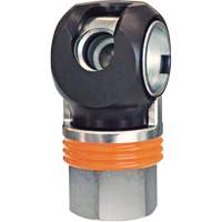 TOPQUIK SC Industrial Quick Coupler, Nickel-Plated Steel, 1/2", Female NPT, 359 PSI Auto-Cam