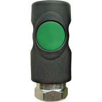 TOPQUIK S1 Ultraflo 7.8 mm Quick Coupler, Polyester Composite/Stainless Steel, 1/4", Female NPT, 174 PSI Auto-Cam