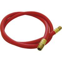 Hose Reel Connecting Hose, Air, EPDM Rubber, 1/2" dia. x 5', 300 psi, 1/2 NPT Auto-Cam