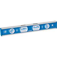 Tool Box Level, Box, 1' L, Aluminum, 4, Magnetic Auto-Cam