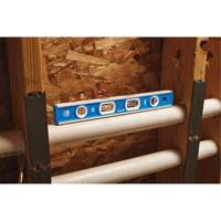 Tool Box Level, Box, 1' L, Aluminum, 4, Magnetic Auto-Cam