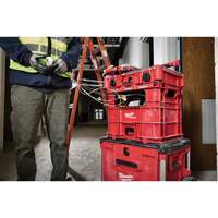 PACKOUT Wire Pulling XL Crate, 15-3/4" x 18-5/8" x 15", Black/Red Auto-Cam
