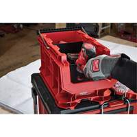 PACKOUT Compact Crate, 15-1/2" x 9-1/2" x 8-3/4", Black/Red Auto-Cam