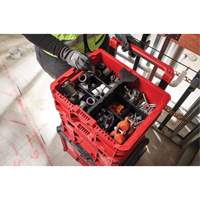 PACKOUT Low-Profile Crate, 15" x 18-5/8" x 6-5/8", Black/Red Auto-Cam