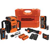 Red Dual Slope Rotary Laser Level Kit, 4000' (1219.2 m), 640 Nm Auto-Cam