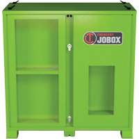Armoire de rangement d'&eacute;PI sur place, Acier, Vert lime haute visibilit&eacute; Auto-Cam