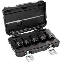 Metric Impact Bit Socket Set with Blow Mold Case, Hex, 3/4" Drive, 5 Pcs Auto-Cam