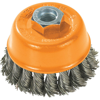 Brosse-boisseau, 3" dia. x 5/8"-11 arbre Auto-Cam