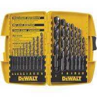Jobber Drill Bit Set, 17 Pieces, High Speed Steel Auto-Cam